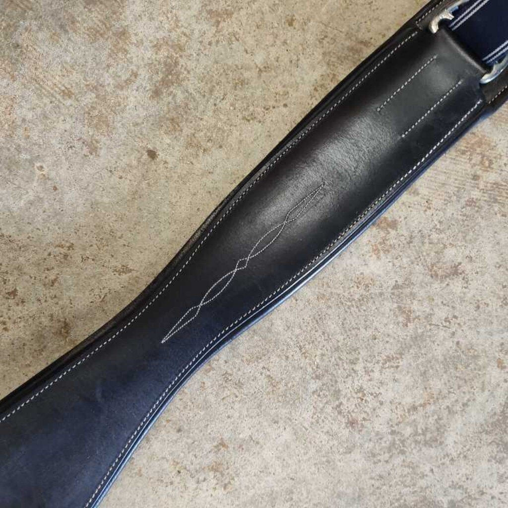 Elastic and leather- fancy stitch