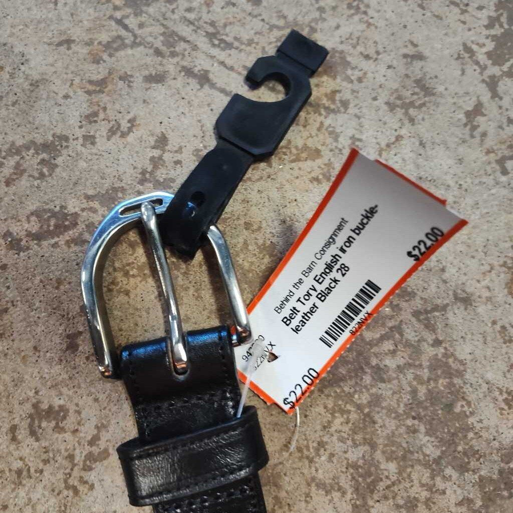 English iron buckle- leather