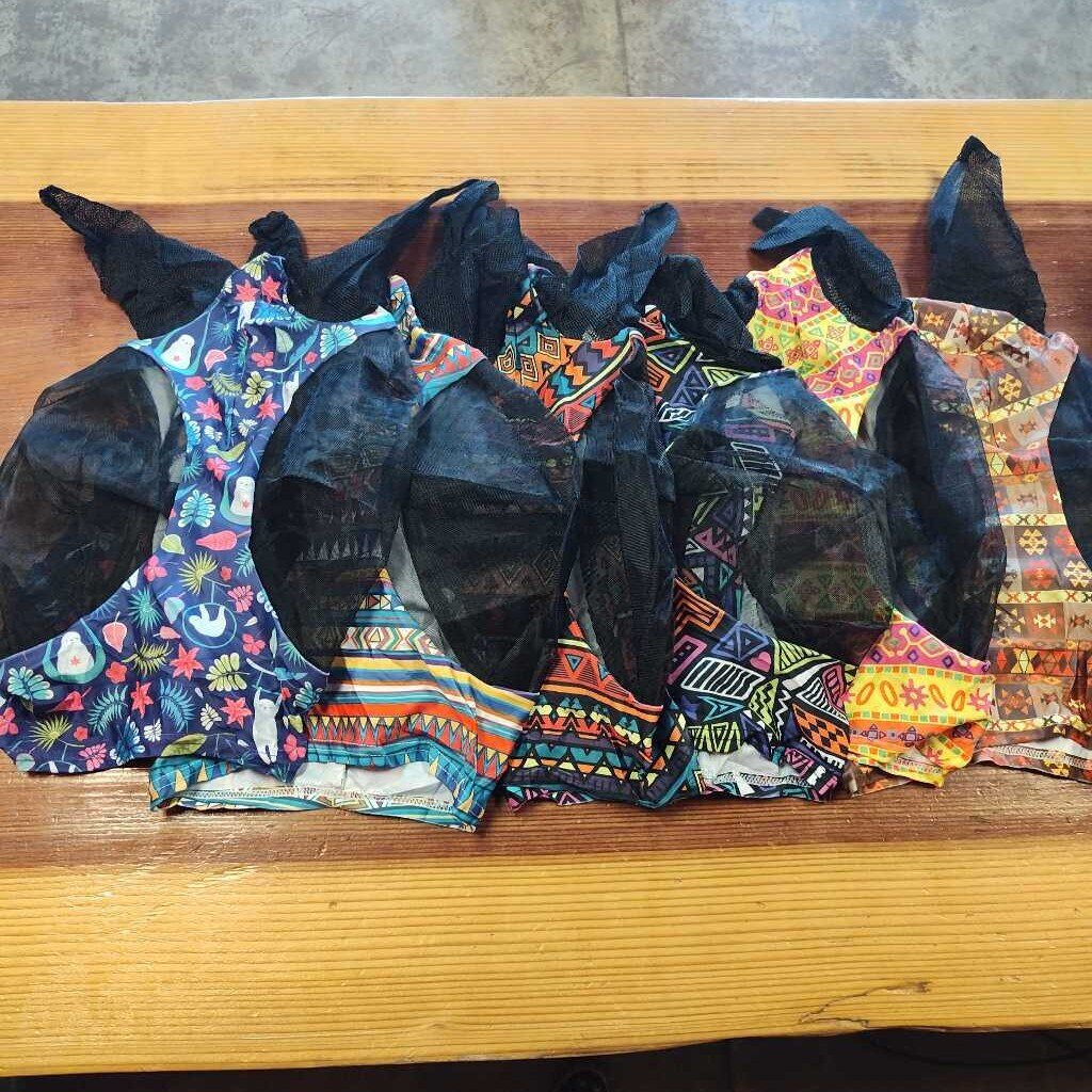 Lycra pull on fly mask with ears