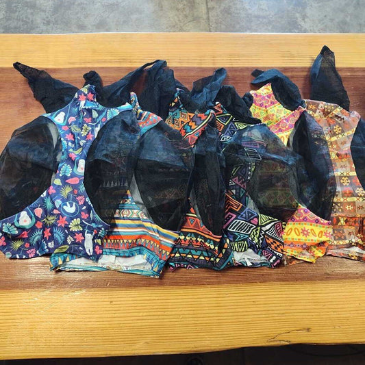 Lycra pull on fly mask with ears