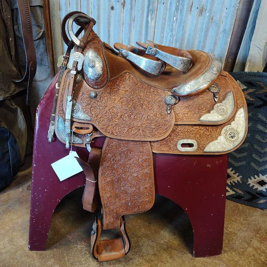 Broken Horn show saddle -set!