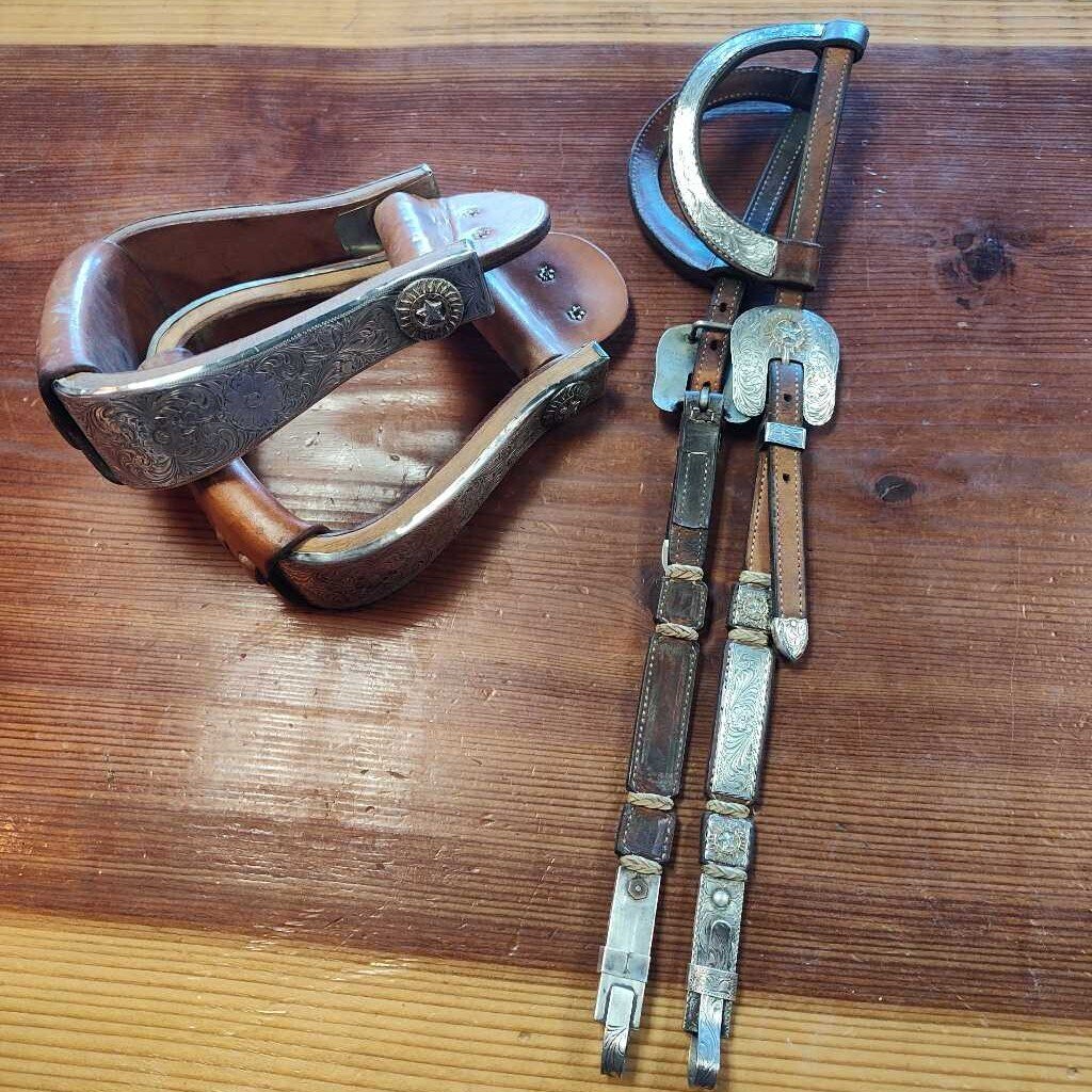 Broken Horn show saddle -set!
