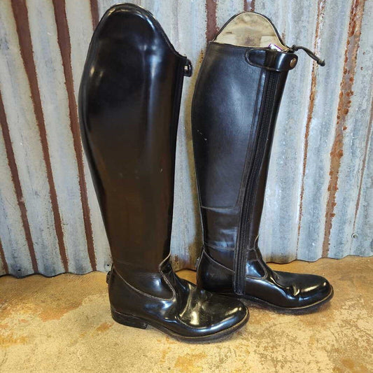 patent leather dress boots