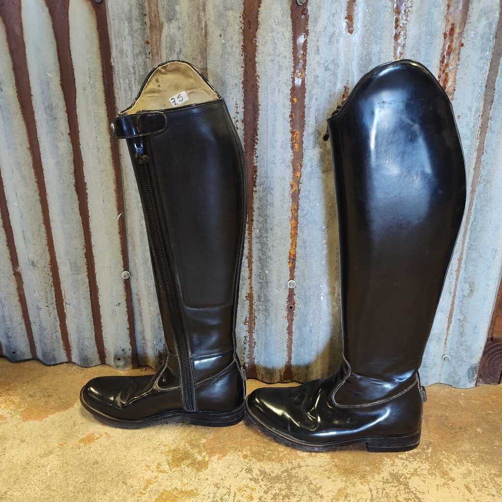 patent leather dress boots