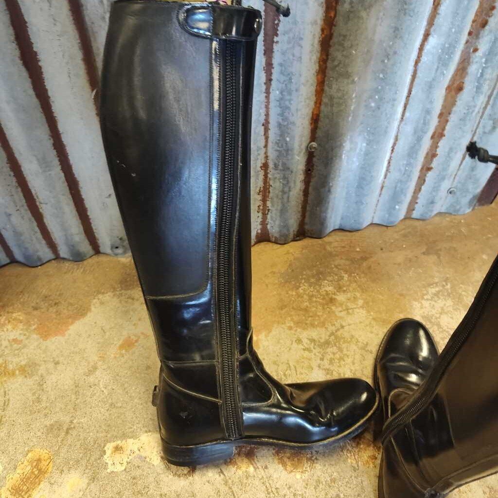 patent leather dress boots