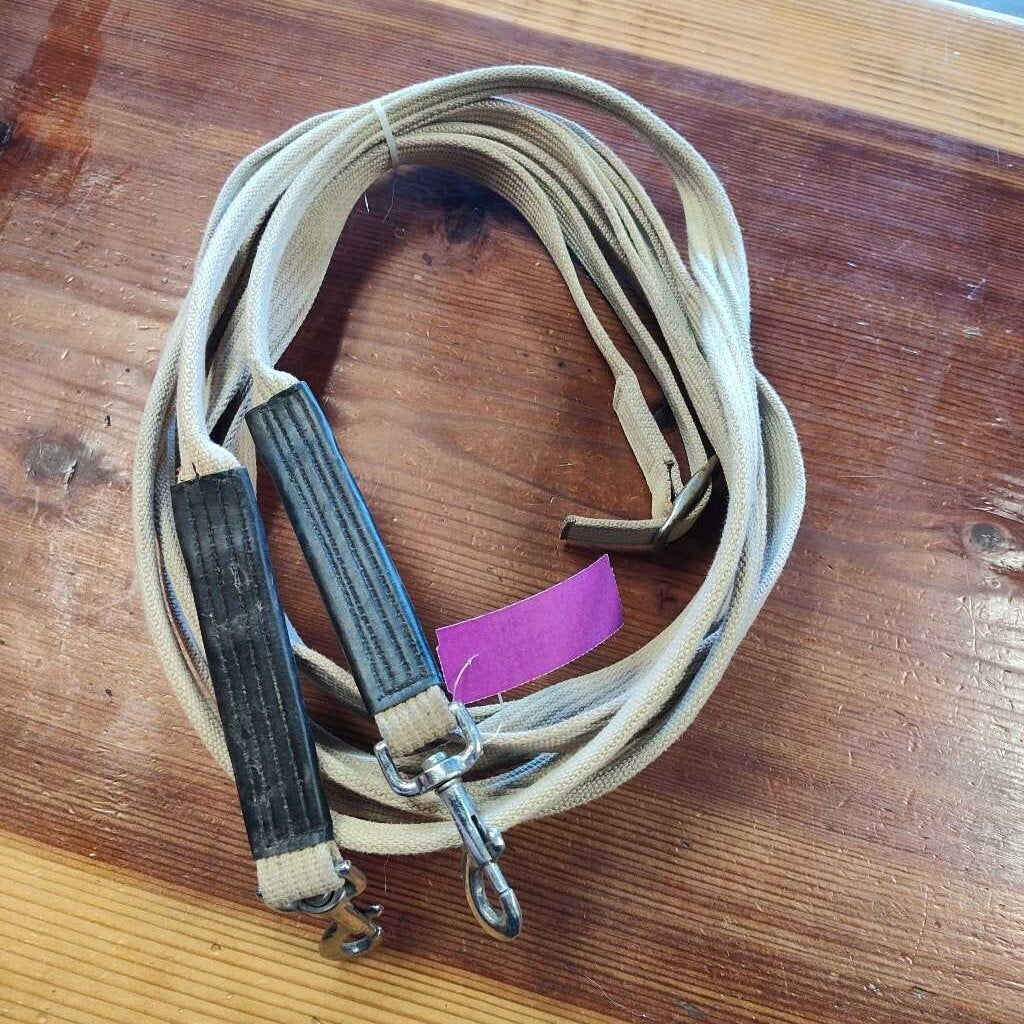 Webbed training/ driving reins