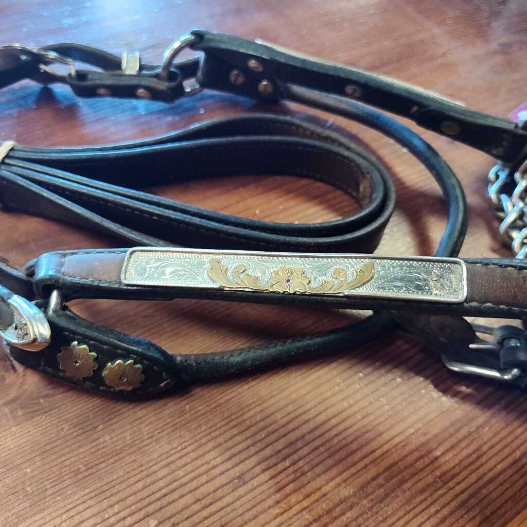 Show halter- rubies/ silver