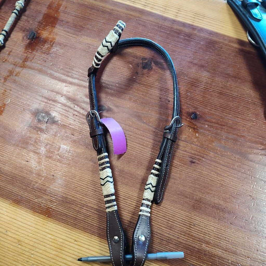 Single ear rawhide details