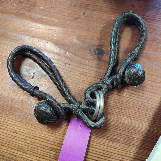 Braided leather show hobble