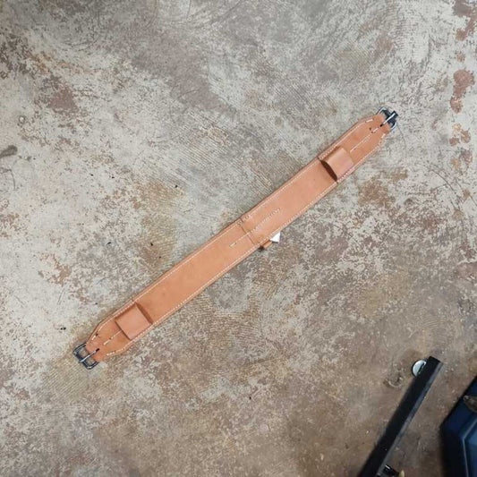 Harness leather- back cinch