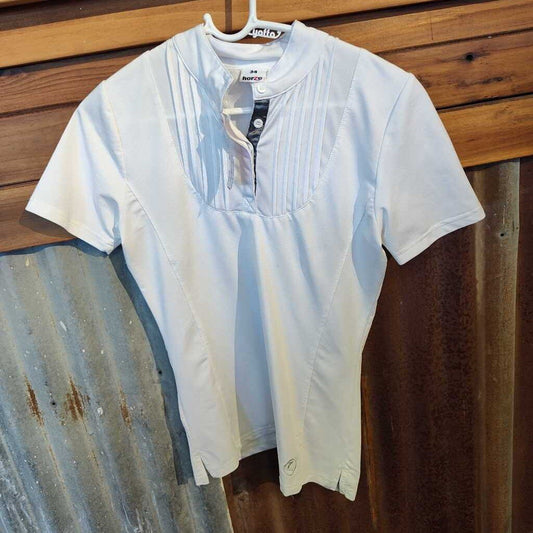 Ladies- short sleeve, pleat details