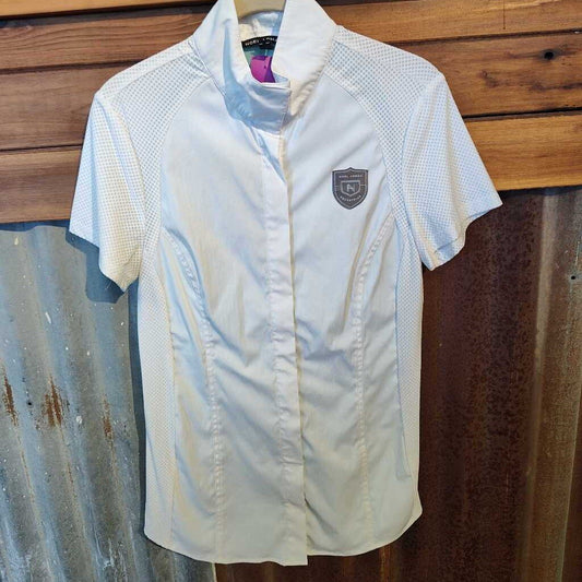 Ladies- short sleeve,mesh details