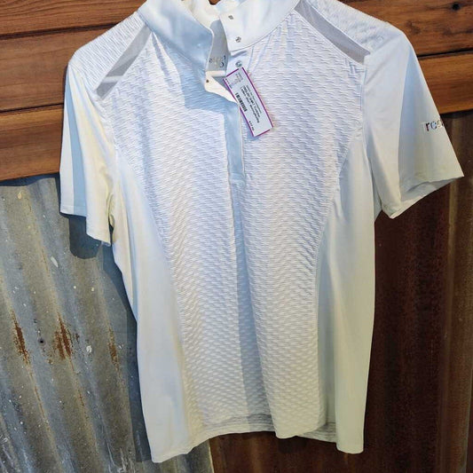 Ladies- short sleeve,pleating details