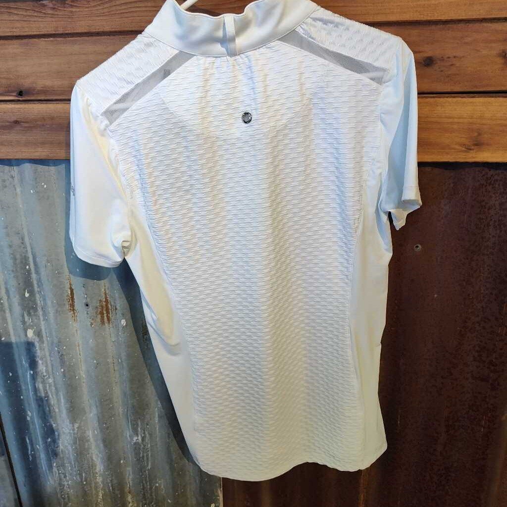 Ladies- short sleeve,pleating details
