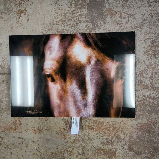 Horse on metal