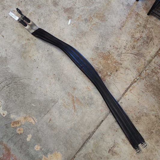 leather girth 1 side elastic