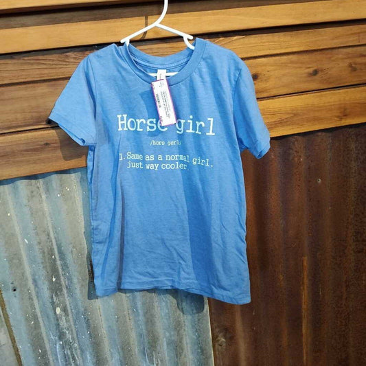 Short sleeve-horse girl