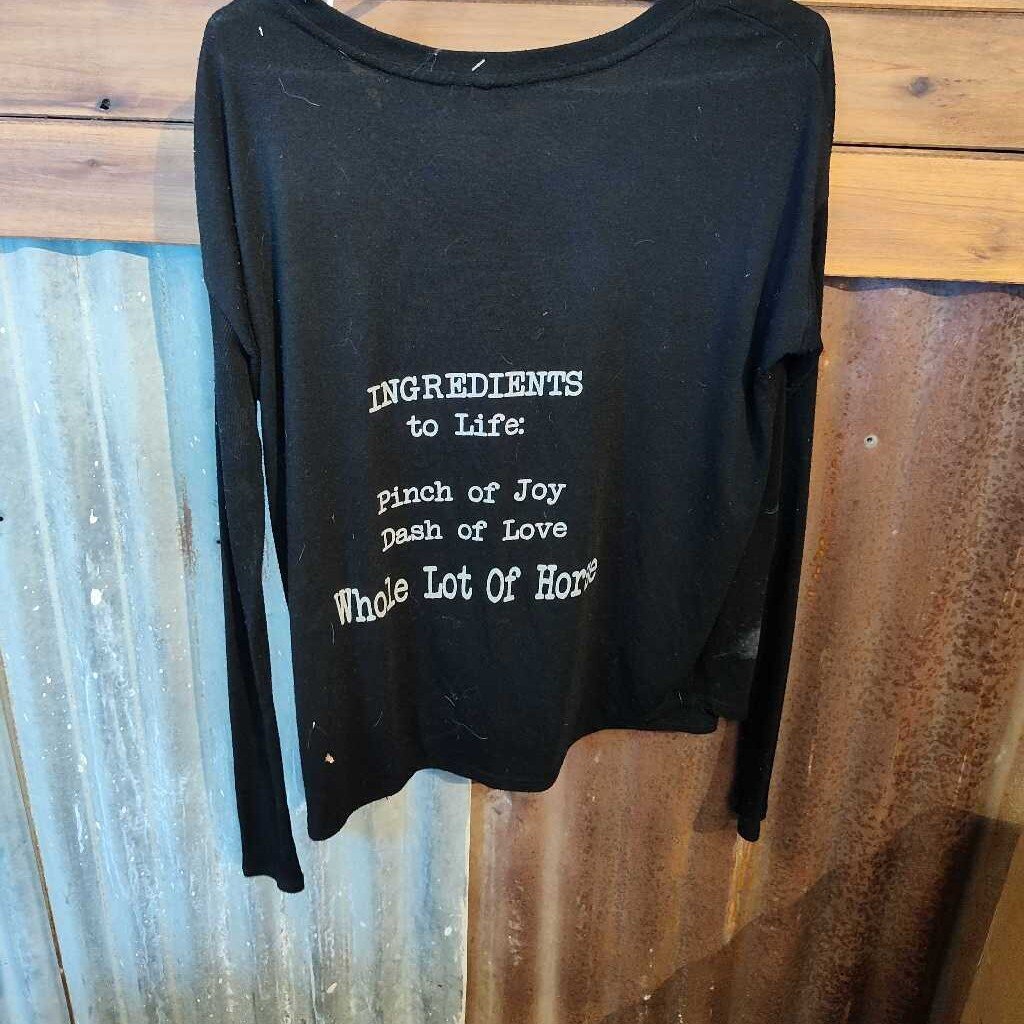 long sleeve- horse- adult