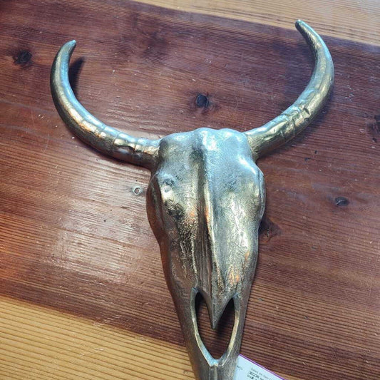 Gold cow scull- metal