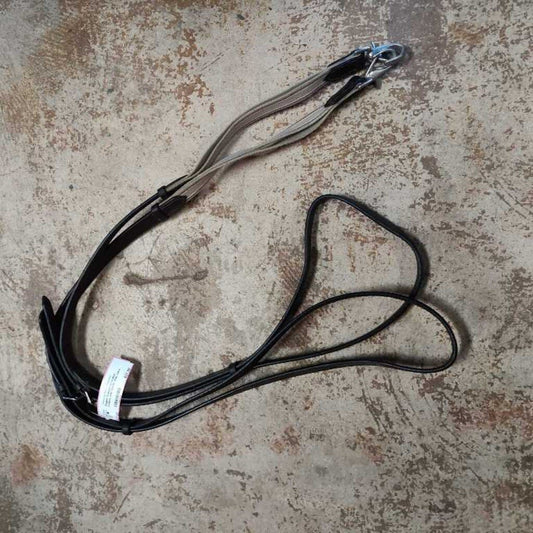 Leather and elastic side reins