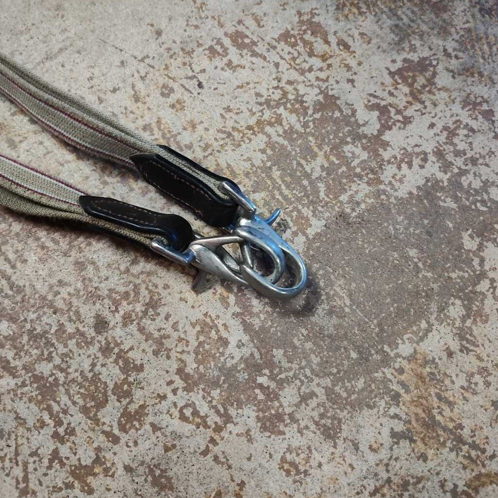 Leather and elastic side reins