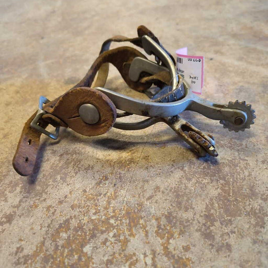 vintage spurs with straps
