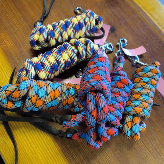 Braided cotton lead rope