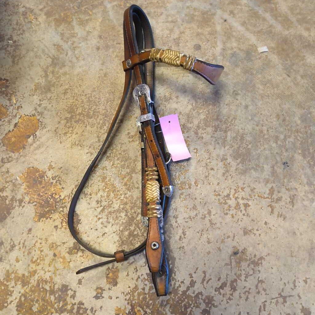 browband style leather and rawhide