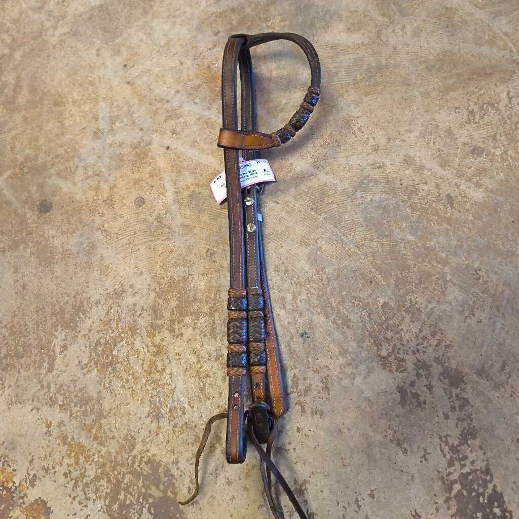 single ear style leather and braided