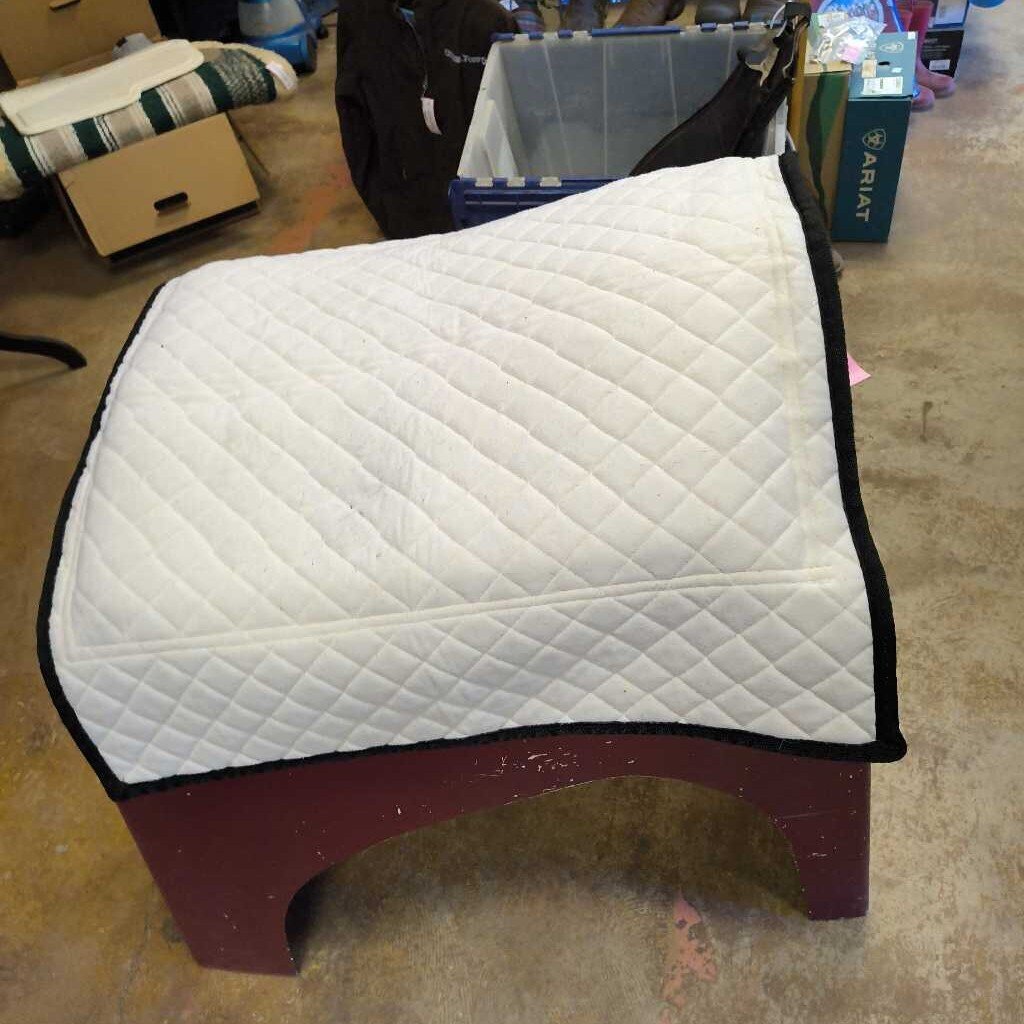 thin western style pad with foam incert