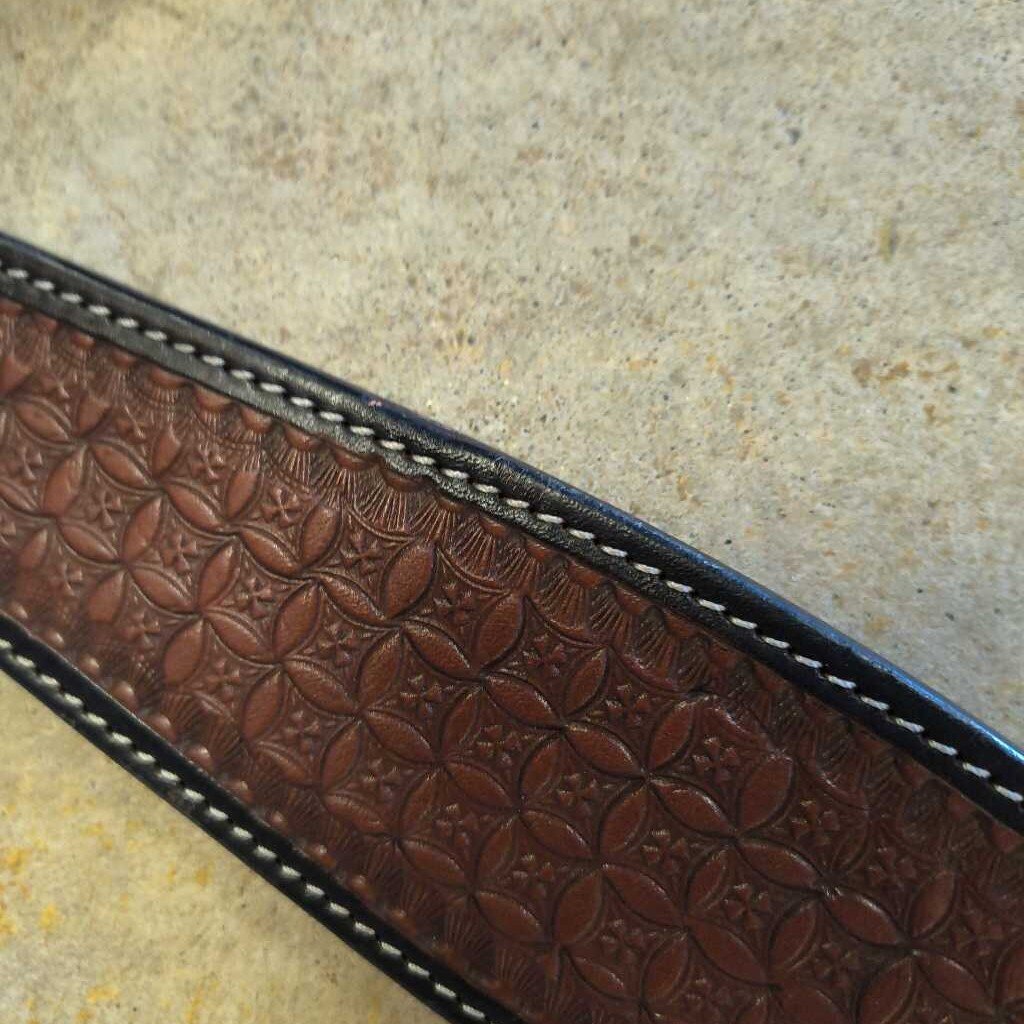 leather- basket weave