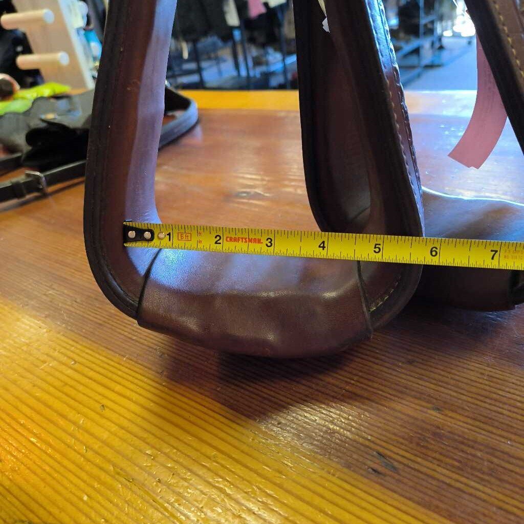 new off new saddle leather- basketweave