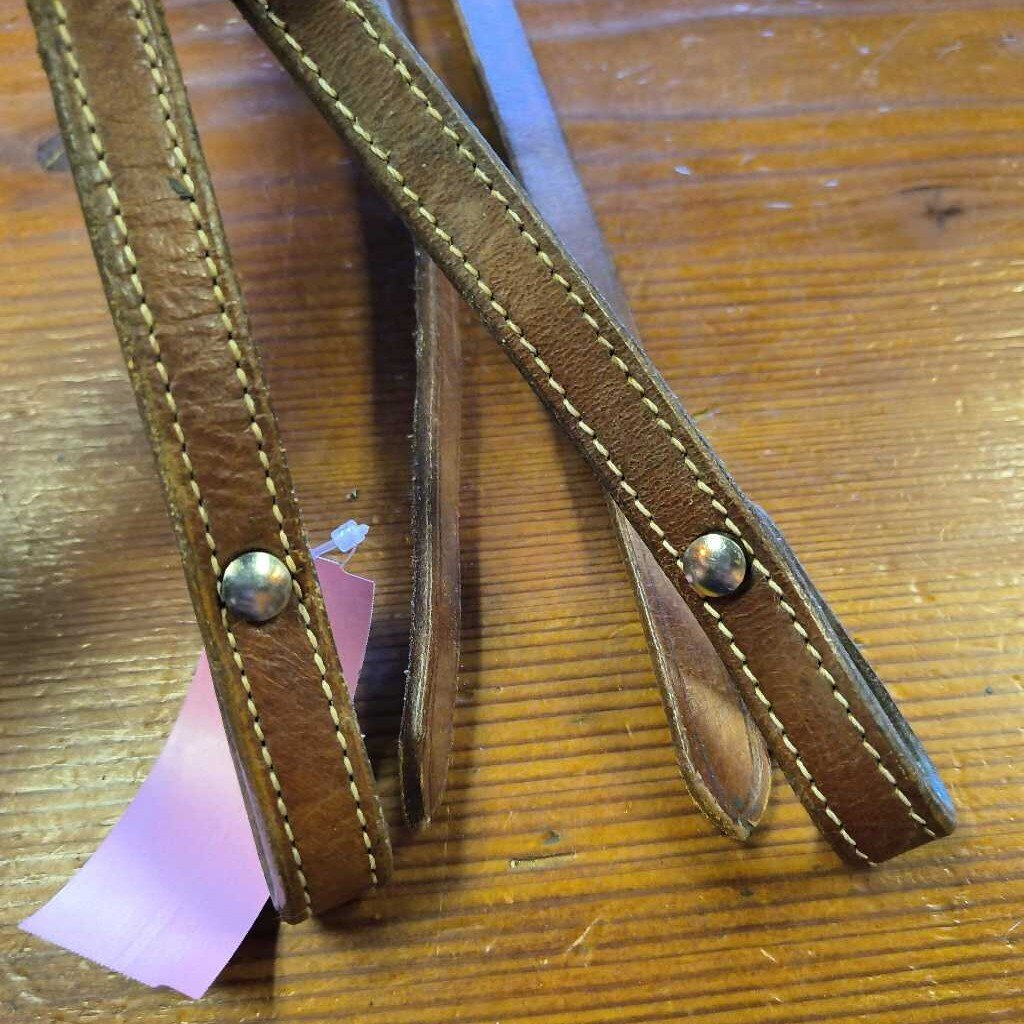Leather split reins