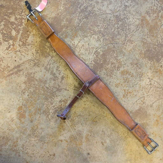 Leather back cinch