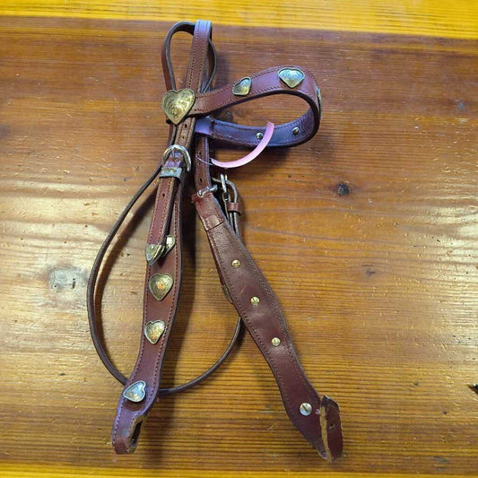 Leather with hearts