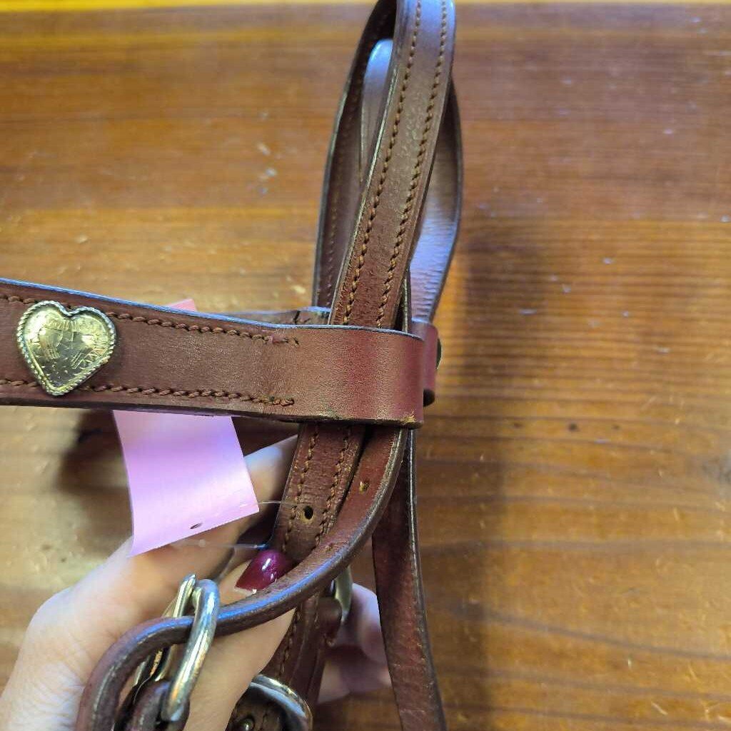 Leather with hearts