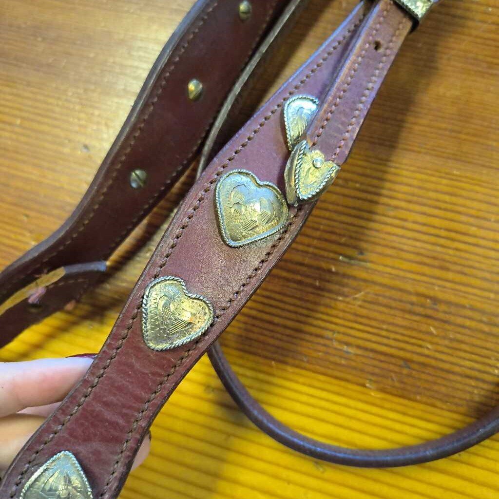 Leather with hearts