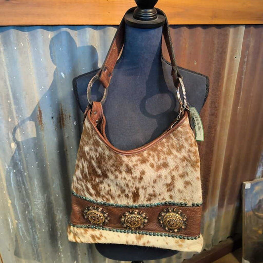 Shoulder bag-cow hide