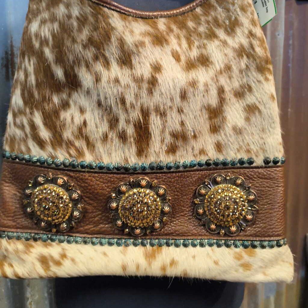 Shoulder bag-cow hide