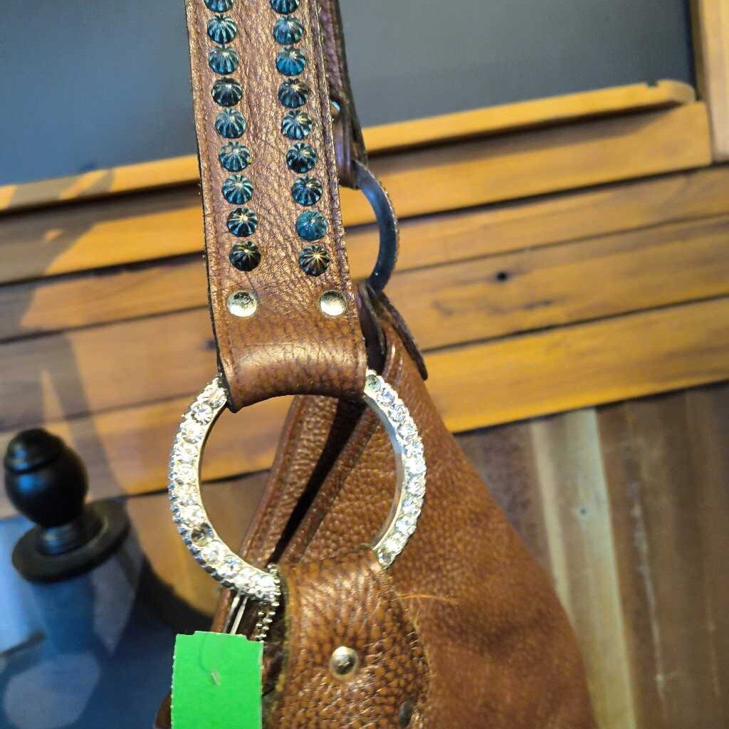 Shoulder bag-cow hide