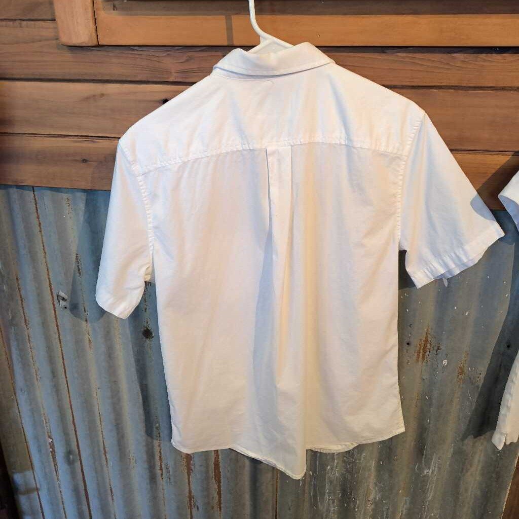 button down short sleeve- adult size