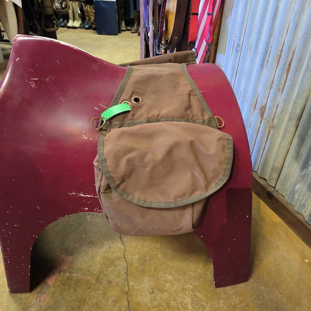 canvas- cantle bag- large