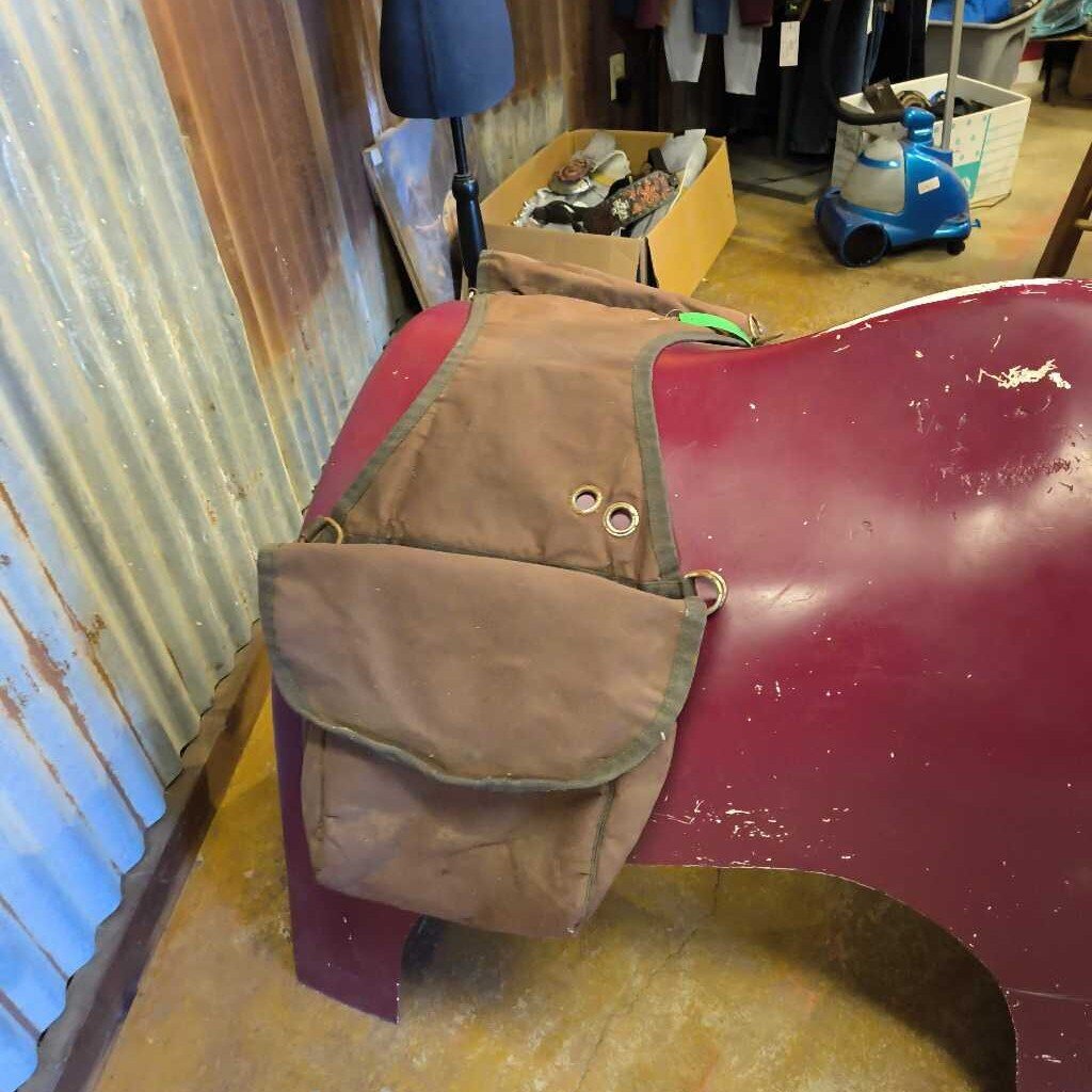 canvas- cantle bag- large
