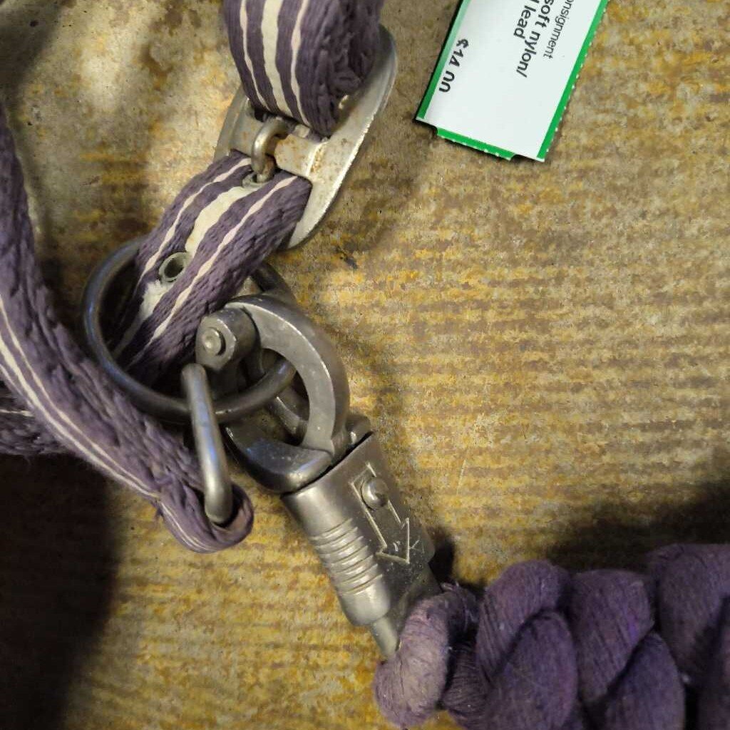 soft nylon/ cotton halter and lead