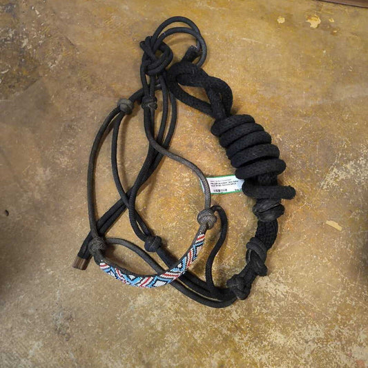 rope halter- bead details and lead