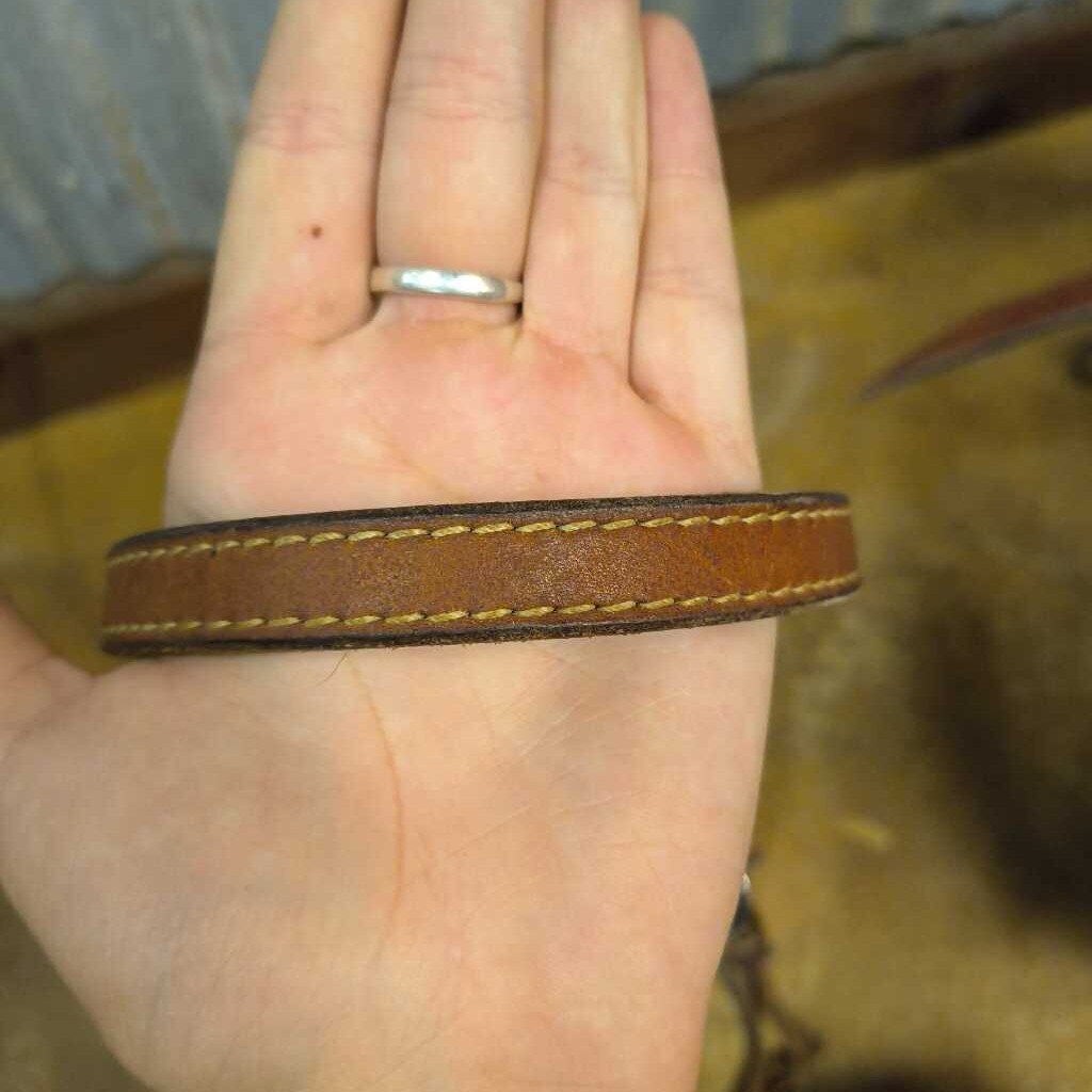 leather brow band style