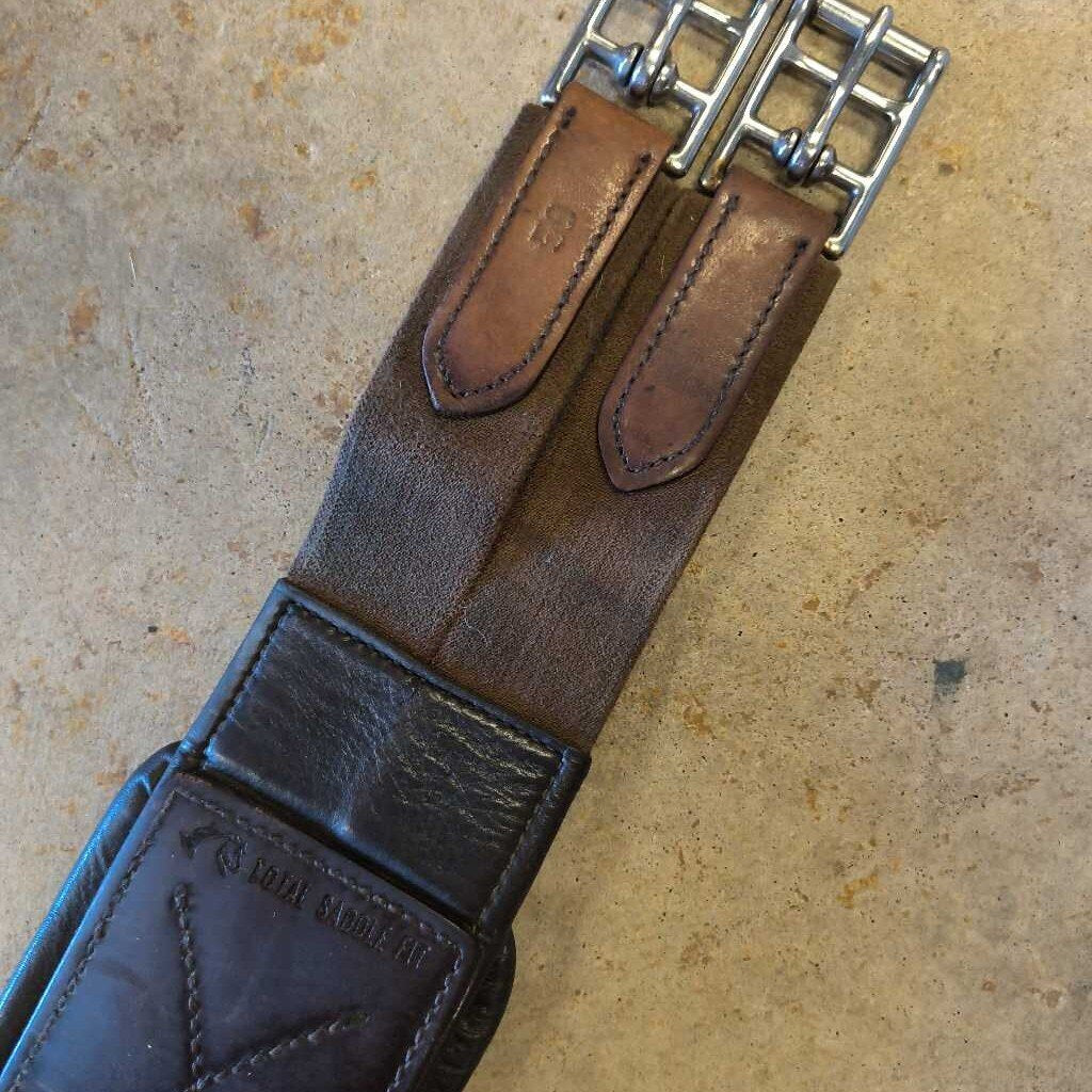 leather and elastic egro girth