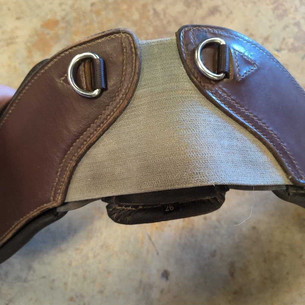 leather and elastic egro girth