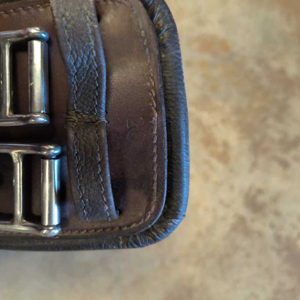 leather and elastic egro girth
