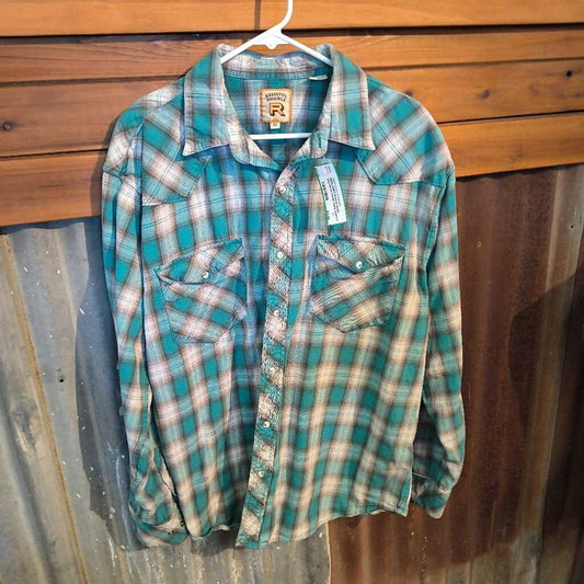 long sleeve flannel- mens